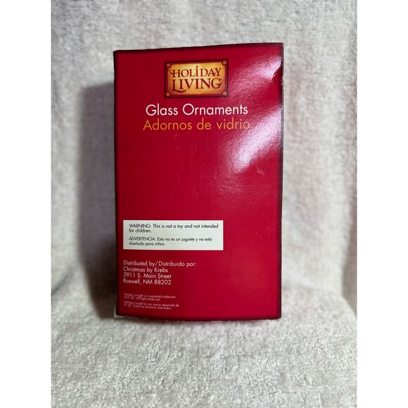 Vintage Krebs Victorian Style Glass Tree Ornaments Set of 4 - Picture 2 of 4